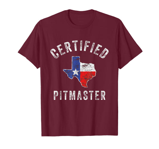 Texas Smoked Meat BBQ Pitmaster Grilling Retro Vintage Gift T-Shirt