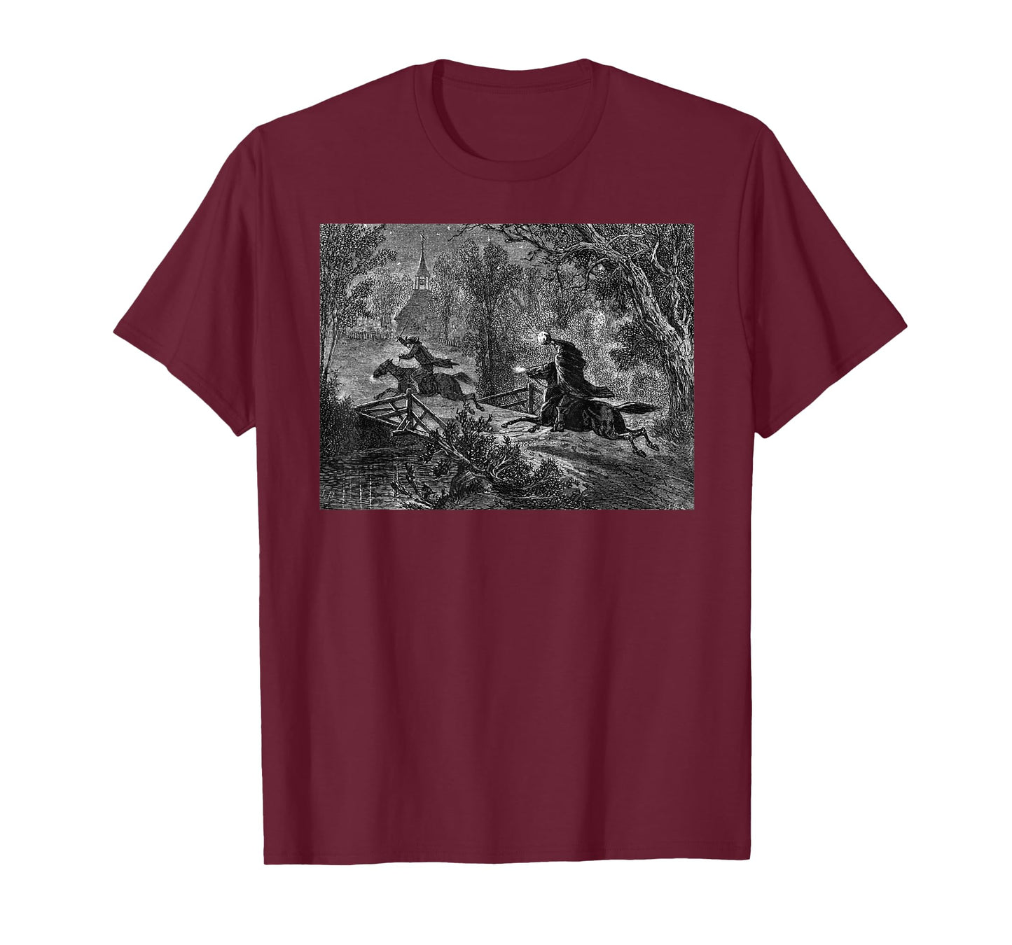 Ichabod Crane Legend of Sleepy Hollow Headless Horseman T-Shirt