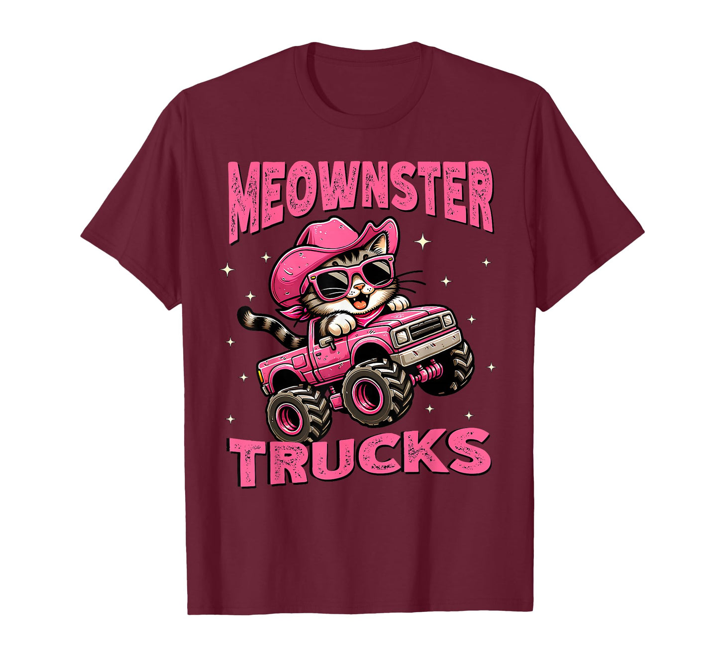 Funny Monster Truck Cat For Girls Women Monster Truck Party T-Shirt