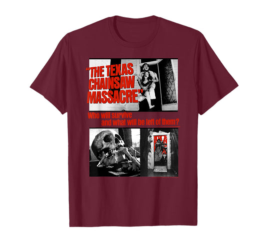 The Texas Chainsaw Massacre What Will Be Left Collage Horror T-Shirt