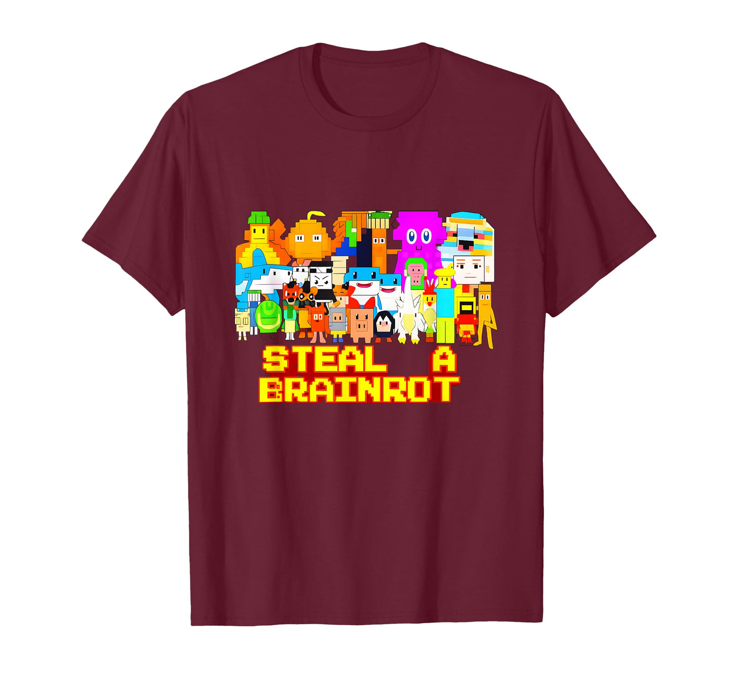 Steal a Brainrot Meme Video Game Kids Gamers T-Shirt