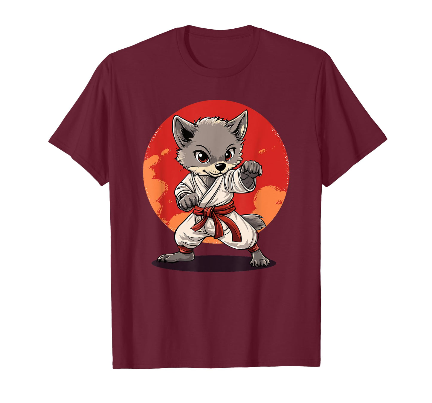 Karate Wolf Martial Arts Enthusiast Spirit T-Shirt