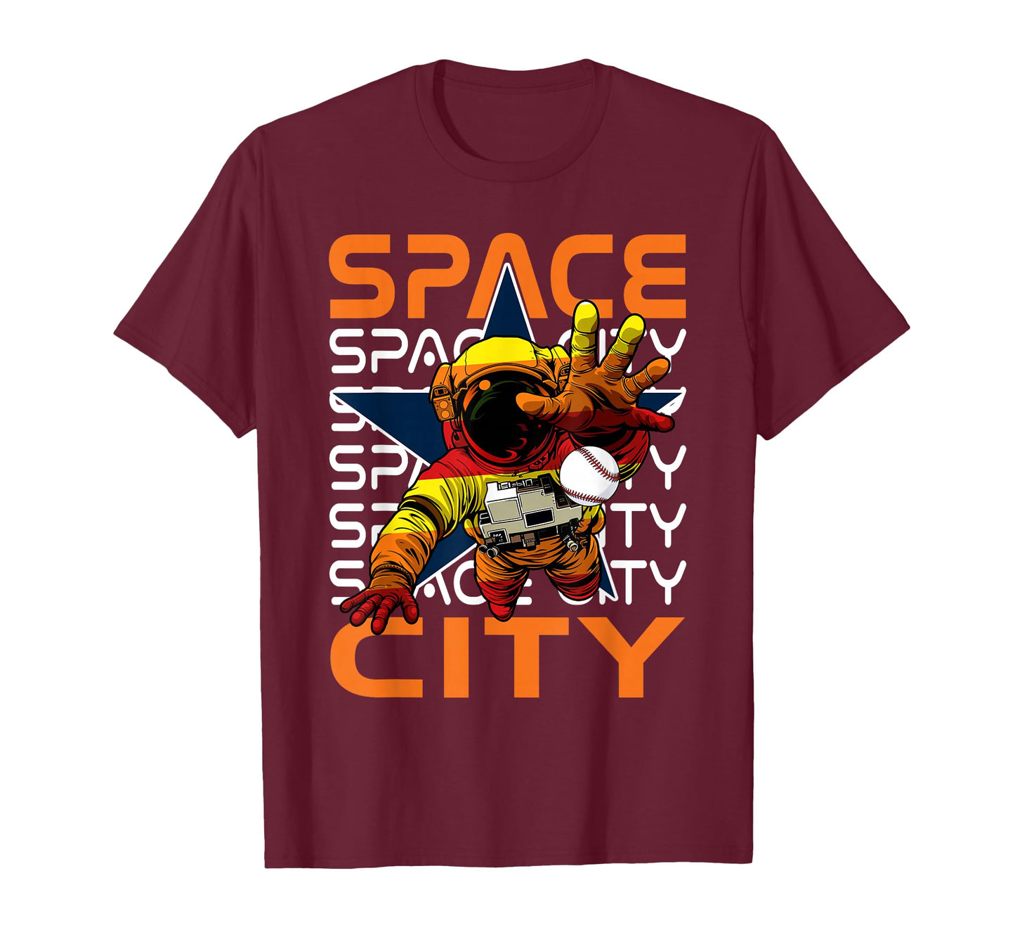 Classic Space City Proud Name Personalized Kawaii Houston T-Shirt
