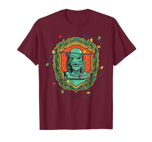 Universal Monsters Creature From The Black Lagoon Christmas T-Shirt
