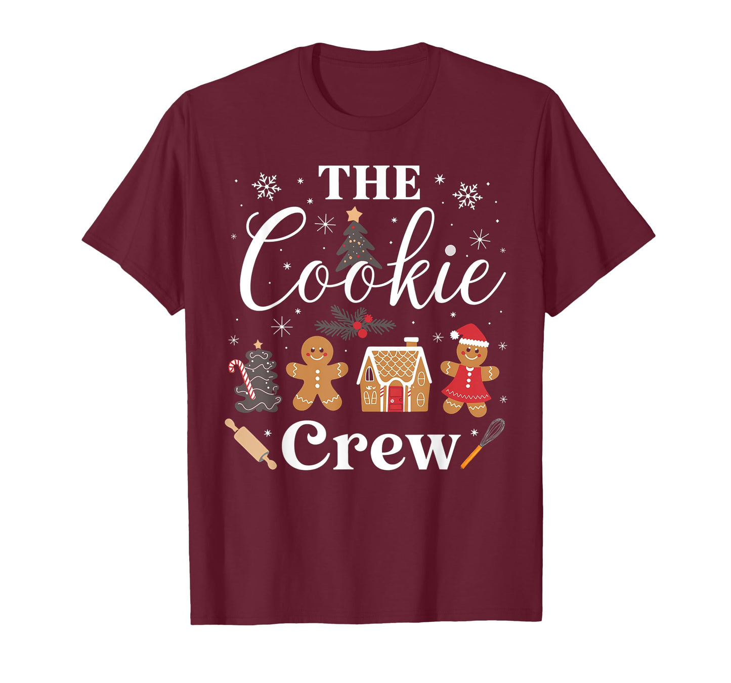 The Cookie Crew Christmas Baking Cookie Lover Kids Women T-Shirt