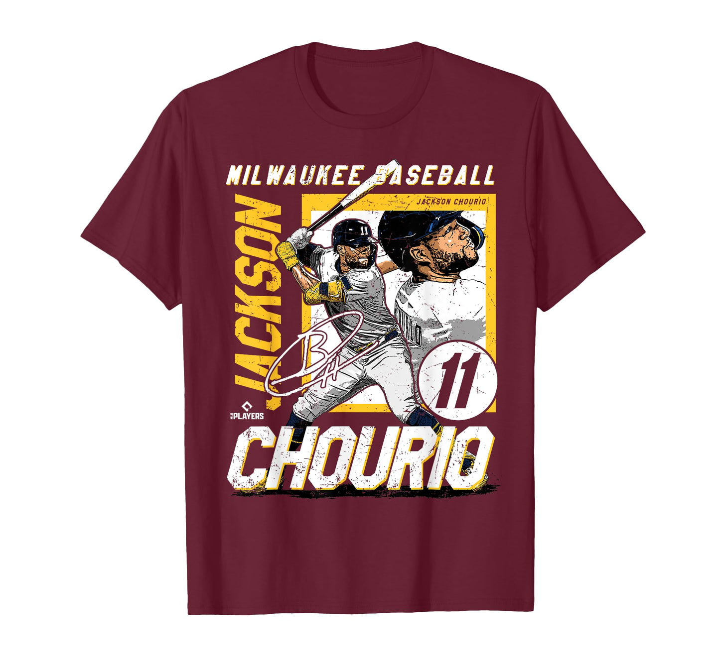 Jackson Chourio | Milwaukee MLB Baseball Player | MLBJCH203M T-Shirt