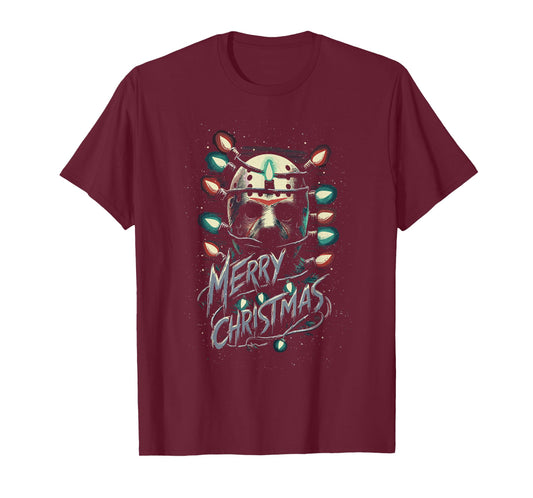 Merry Christmas Festive Slasher Candy Cane Menace T-Shirt