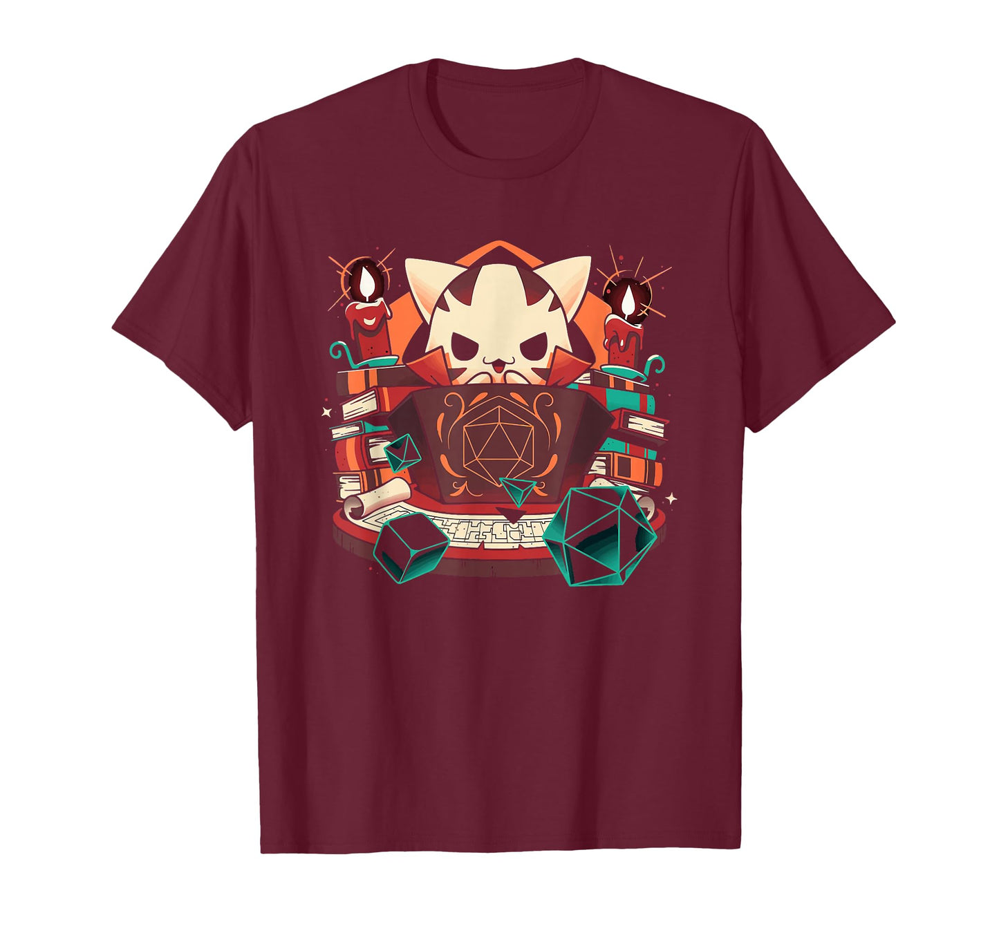 Dungeon and cats Tabletop Gaming Role Player T-Shirt