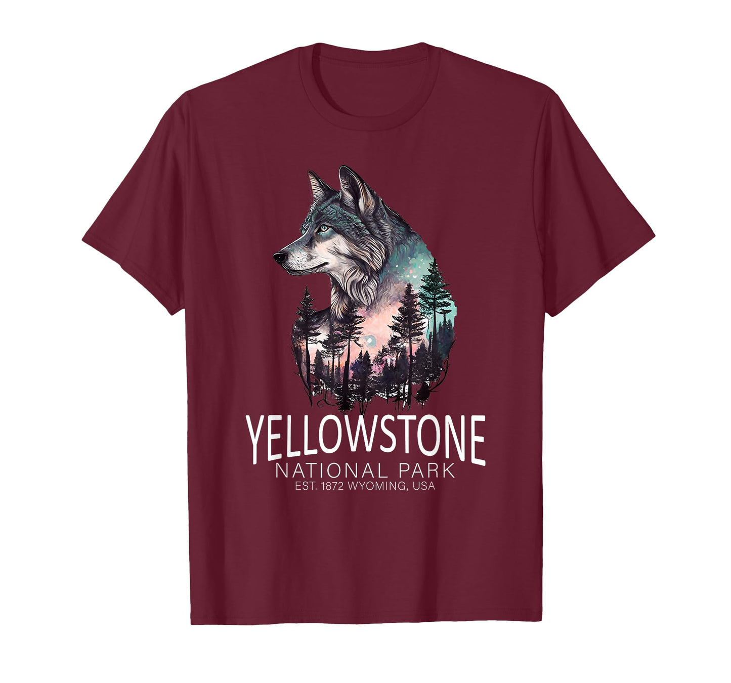 Timber Wolf Yellowstone National Park T-Shirt