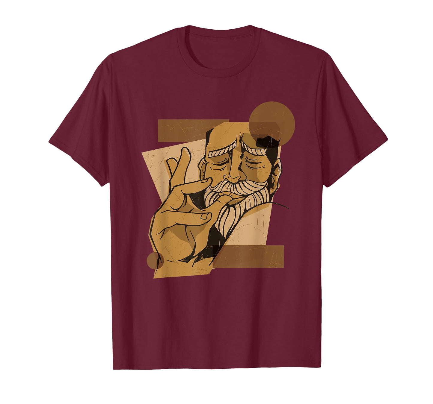Man Licking Fingers Lick Food Delicious Cartoon T-Shirt