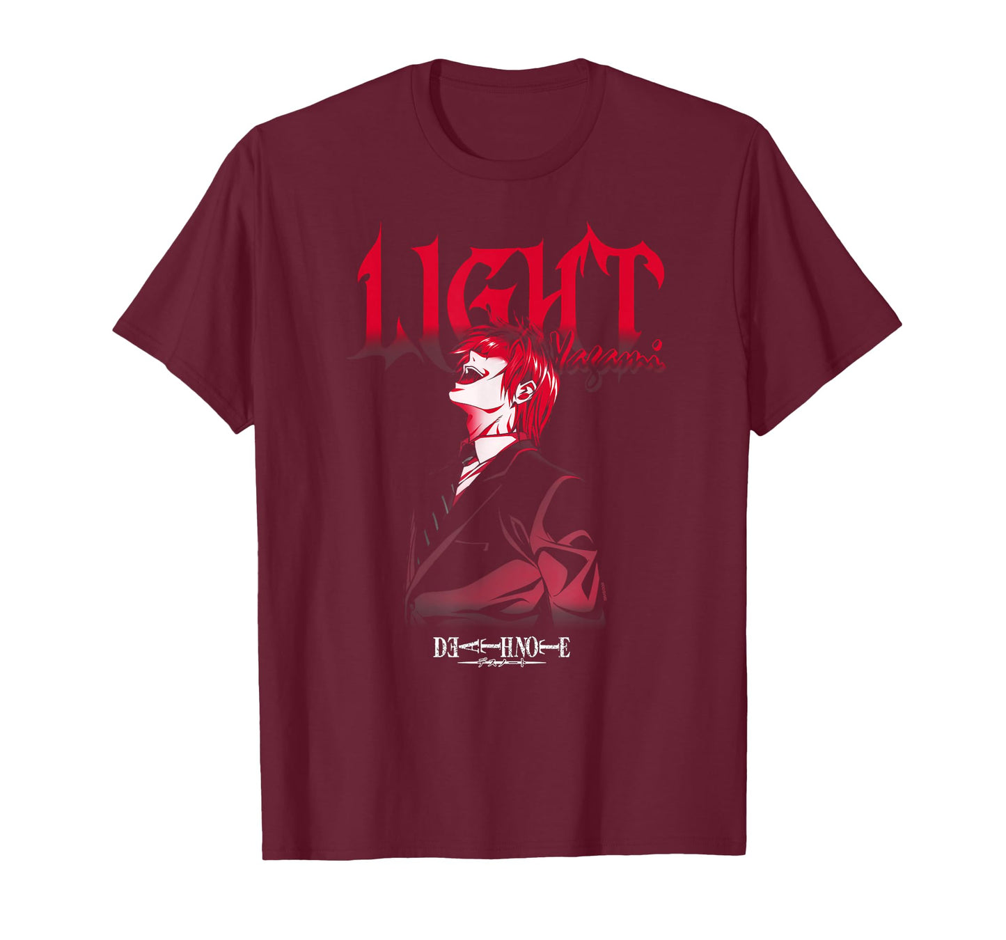 Death Note Light Yagami Laughing Anime T-Shirt