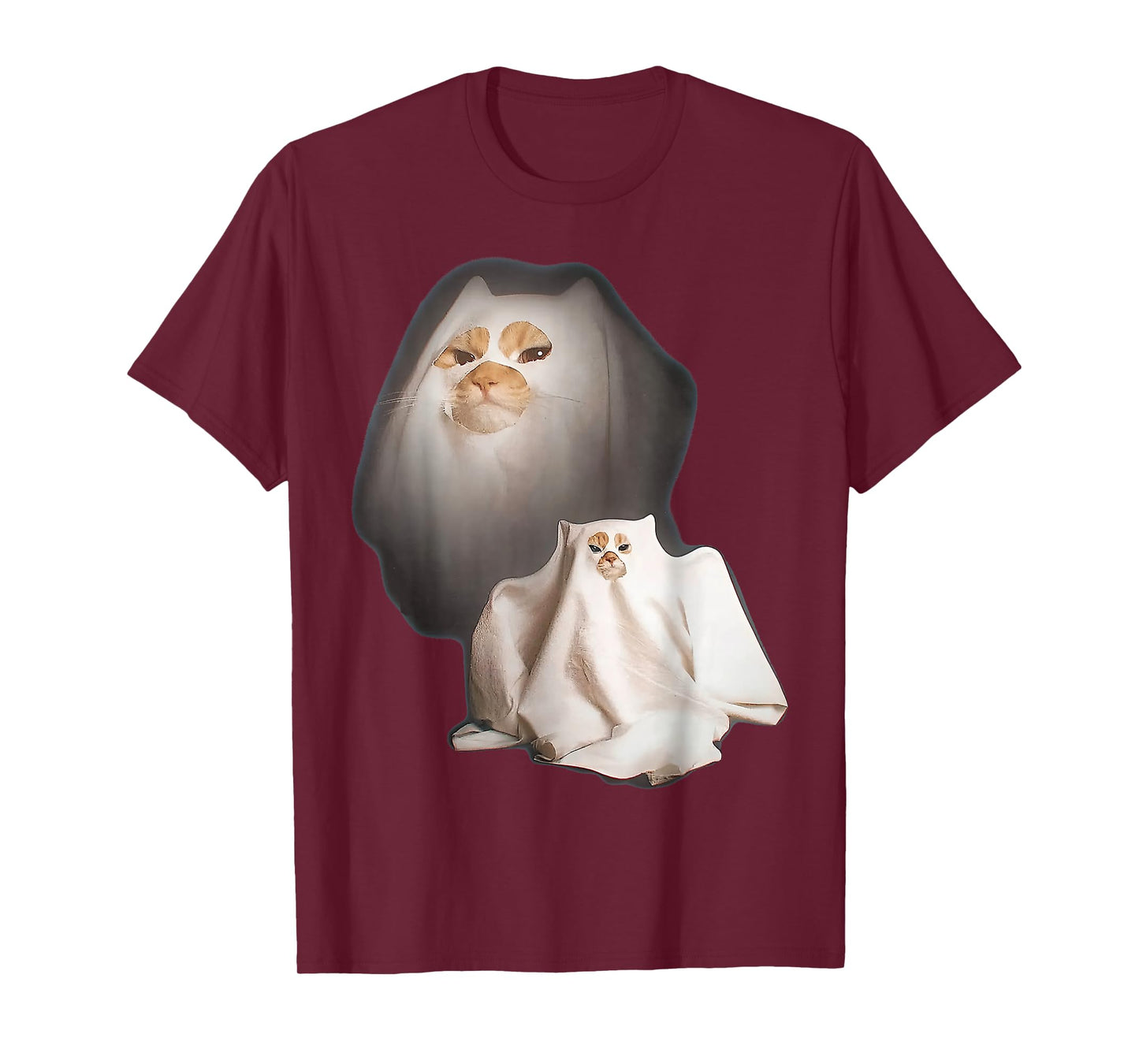 Ghost Cat Meme Halloween T-Shirt