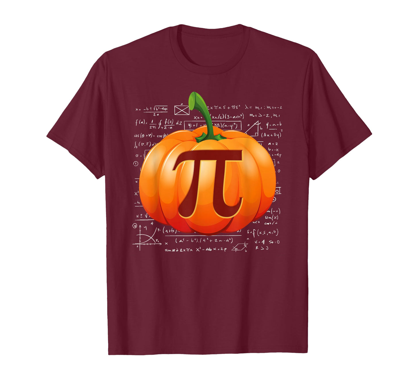 Pumpkin Pie Math I Funny Halloween Thanksgiving Pi Day T-Shirt