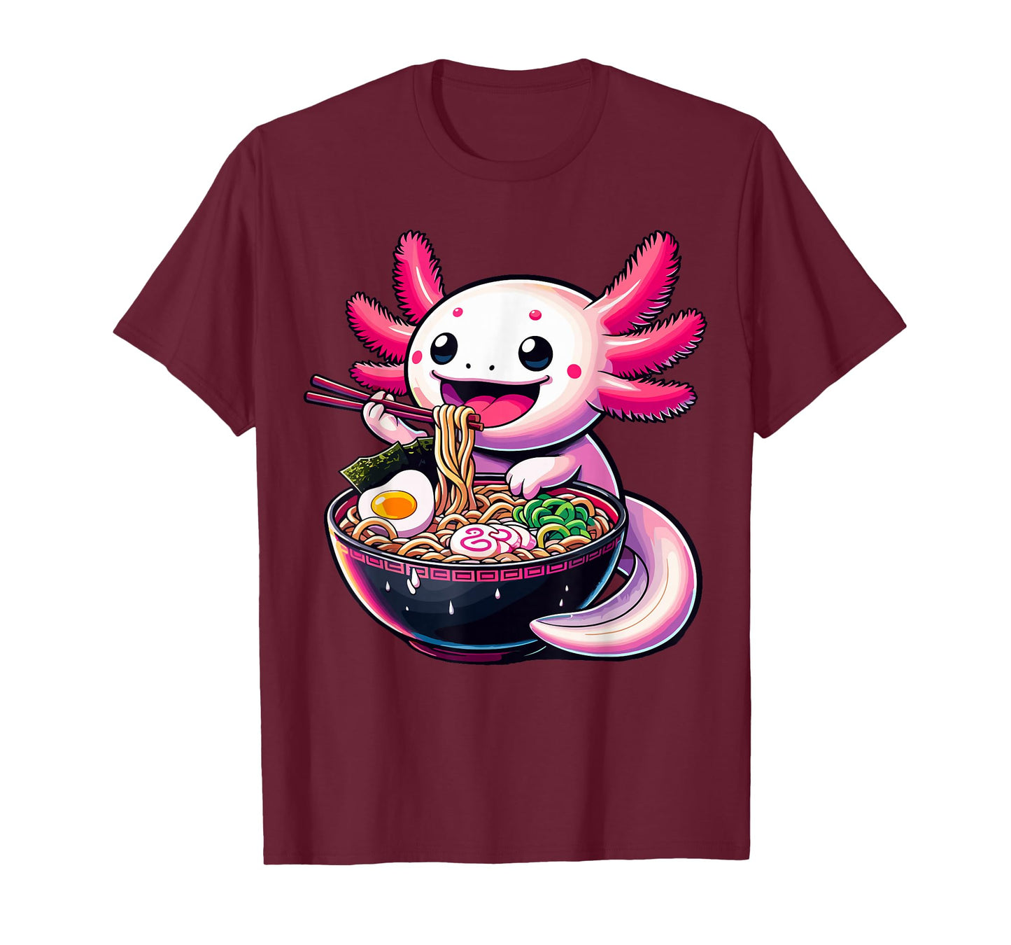 Axolotl Noodle Anime Kawaii Axolotl T-Shirt
