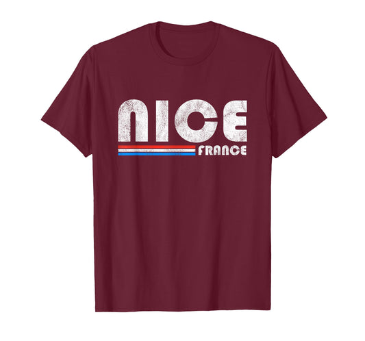 Nice France Retro Vintage Travel Vacation Gift T-Shirt