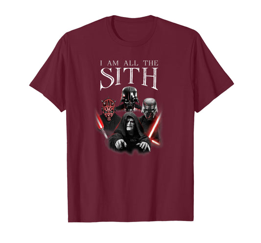 Star Wars Classic I Am All The Sith Dark Side Group Shot T-Shirt