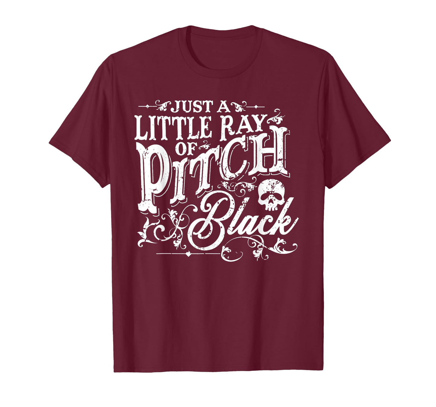 Just A Little Ray Of Pitch Black Spooky Season Halloween T-Shirt