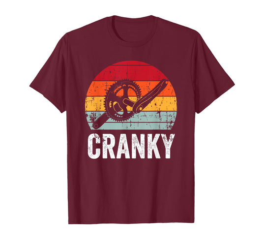 Funny Vintage Cranky Bike Bicycle Rider Cycling Lover Gift T-Shirt