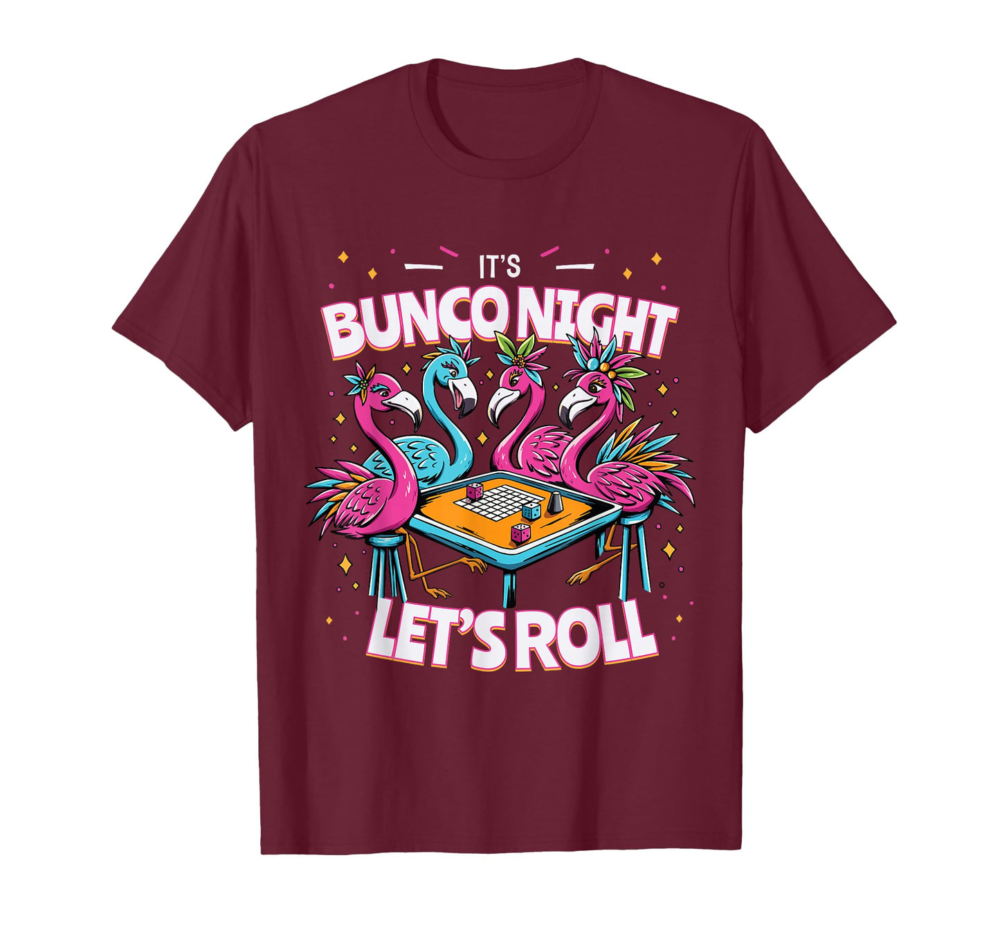 Bunco Night Flamingo Bunco Group Bunco Player T-Shirt