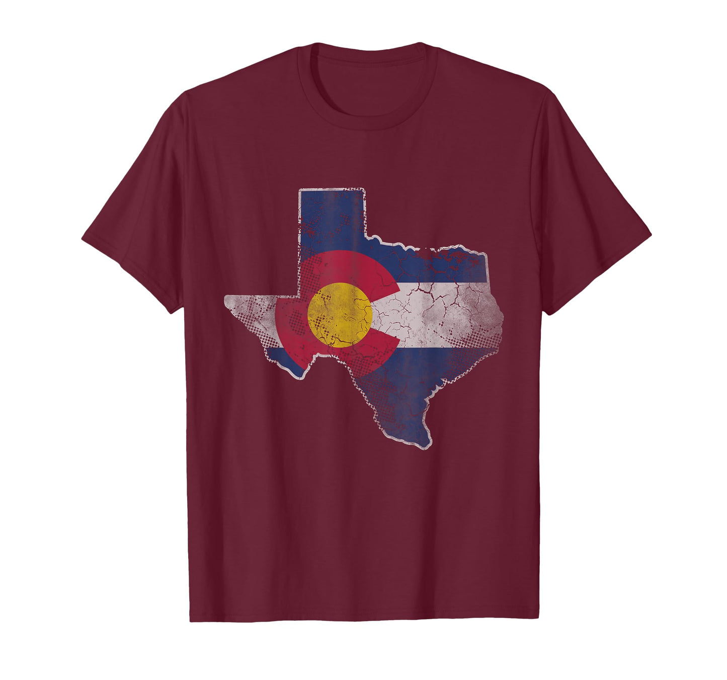 Texas Colorado Flag Family Men Women Kids T-Shirt