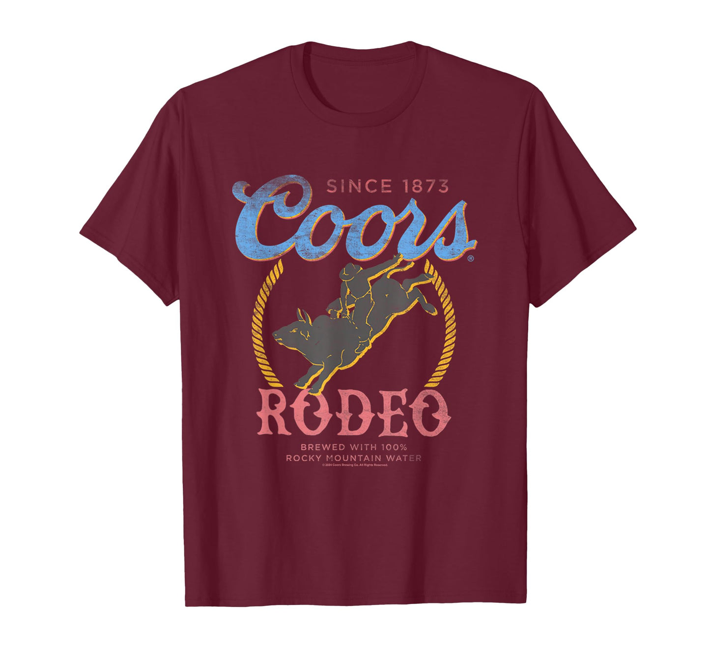 Coors Rodeo Since 1873 100% Rocky Mountain Water Vintage T-Shirt