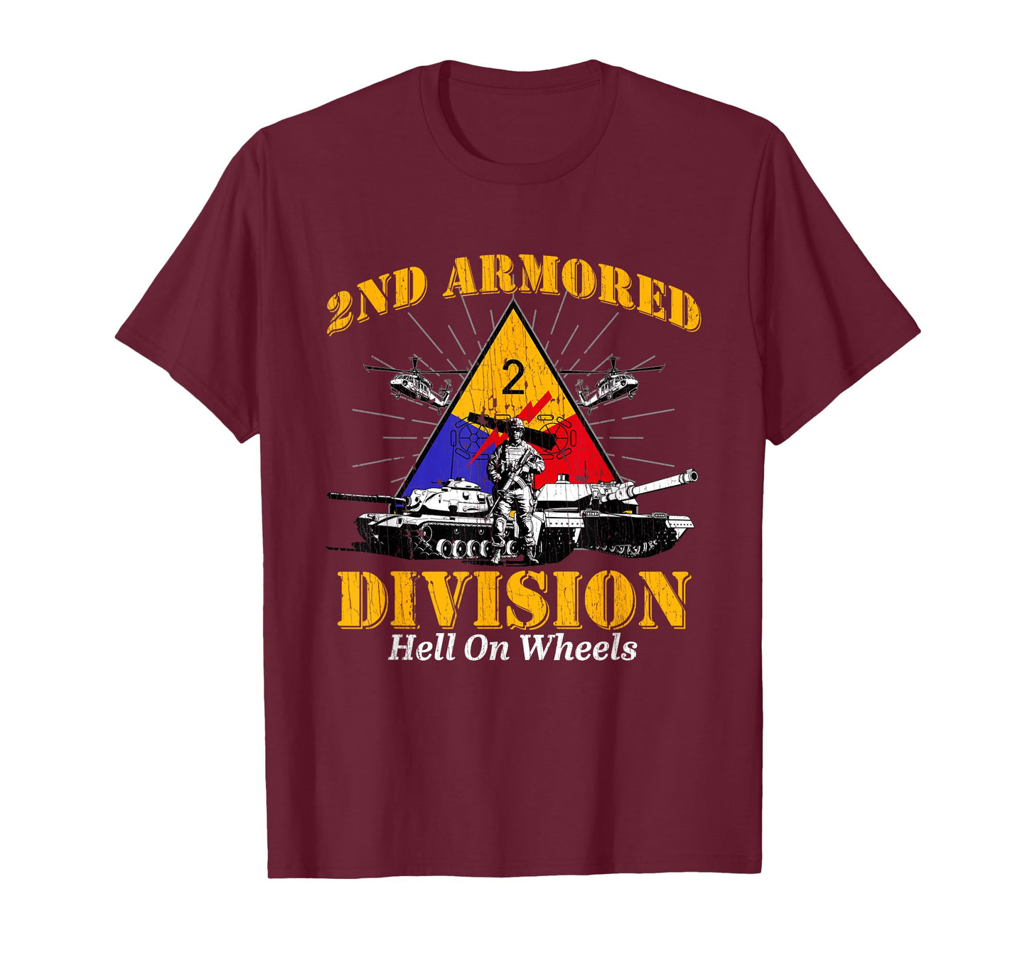 2nd Armored Division Veteran Fort Hood Texas 2nd Armored Div T-Shirt