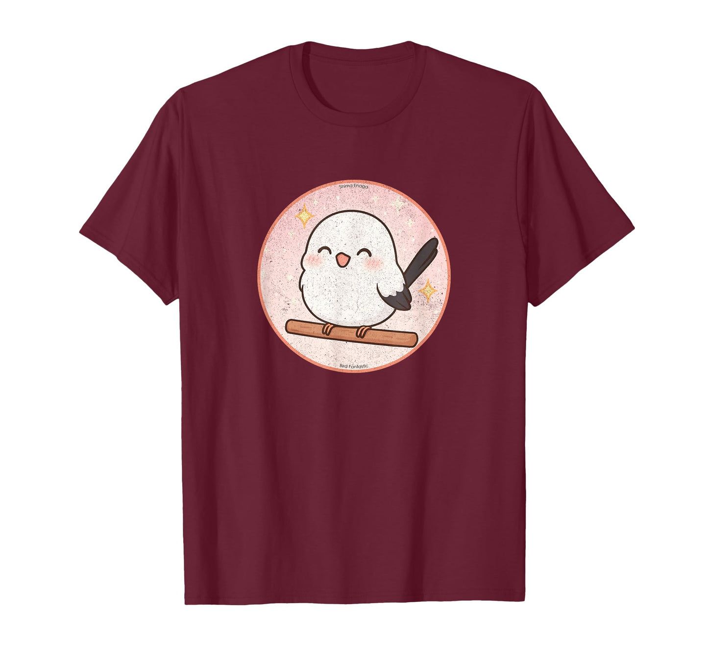 Super Cute Shima Enaga “Japanese Snow Fairy Bird” Design T-Shirt