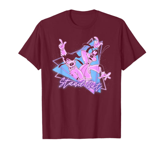Disney Goofy and Son Retro Neon Portrait T-Shirt