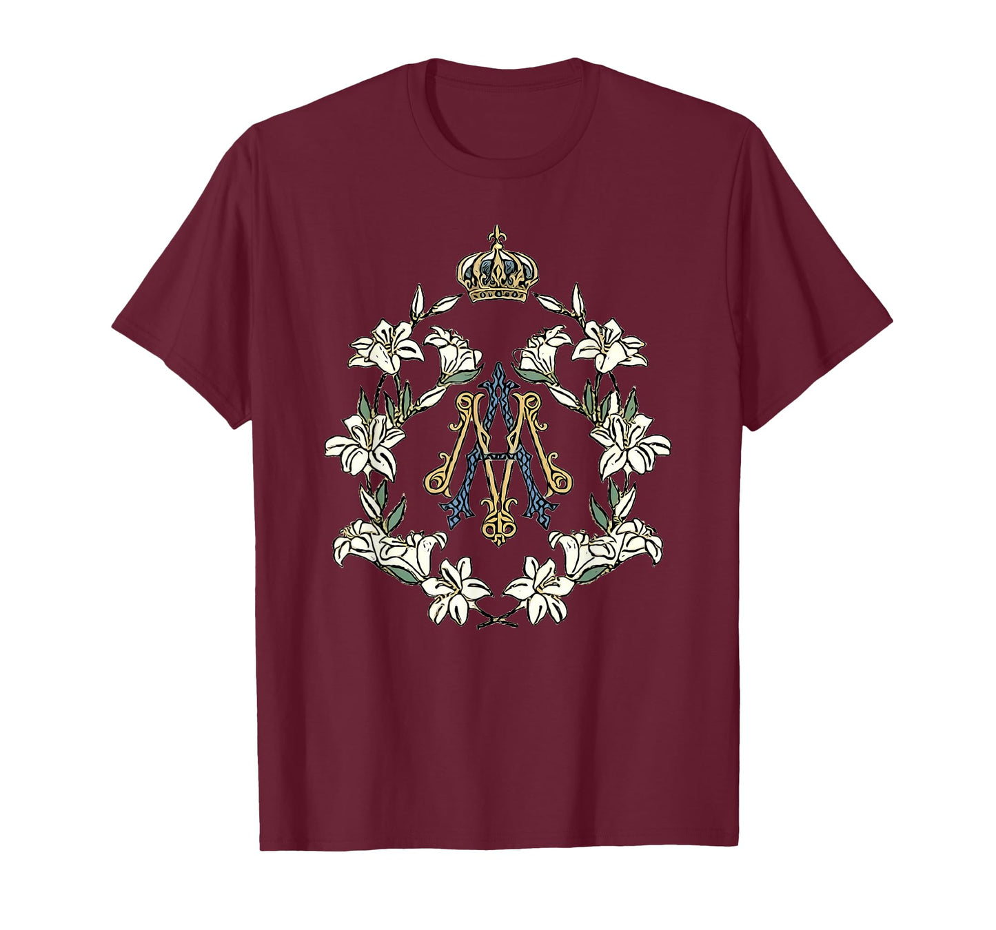 Blessed Mother Marian Catholic Symbol T-Shirt