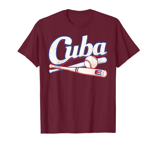 Cuba Baseball Shirt Fan Cuban Flag Sport Team Graphic T-Shirt