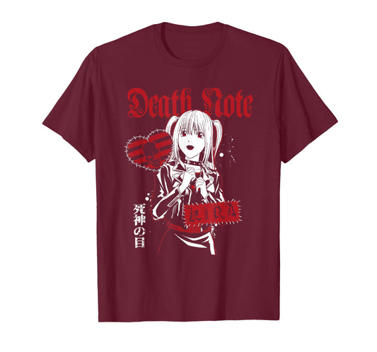 Death Note Misa Punk Patches Collage Anime T-Shirt