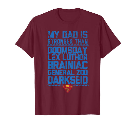 Superman Father's Day My Dad Is Stronger Than T-Shirt