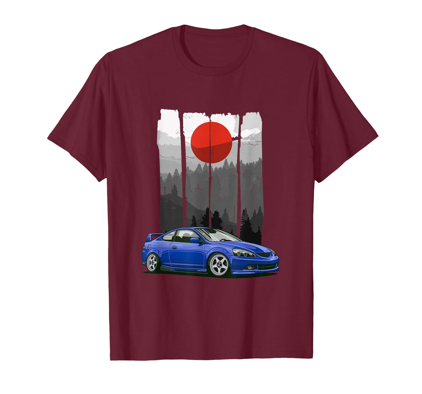 JDM RSX Autotuning Japan Rising Sun Piston T-Shirt