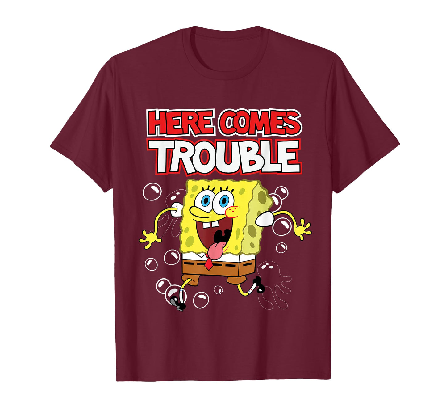 SpongeBob SquarePants Here Comes Trouble T-Shirt