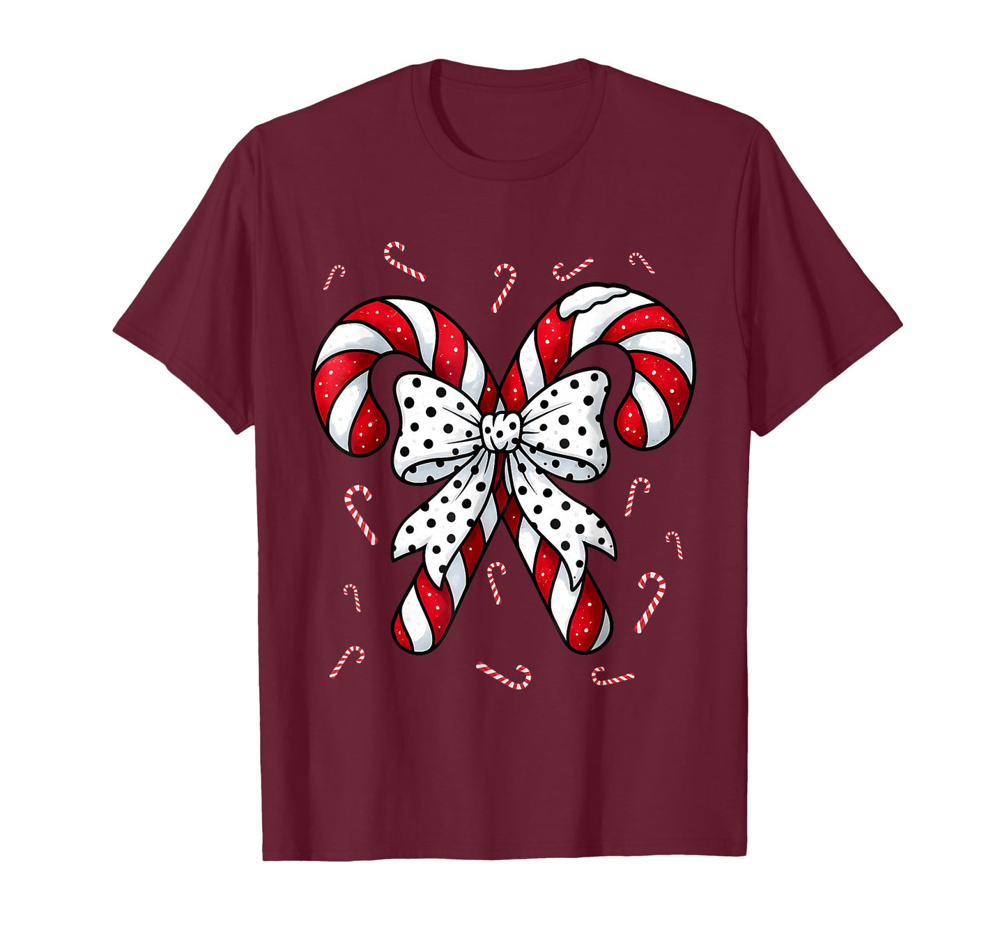 Candy Cane Merry and Bright Red and White Candy Costume T-Shirt