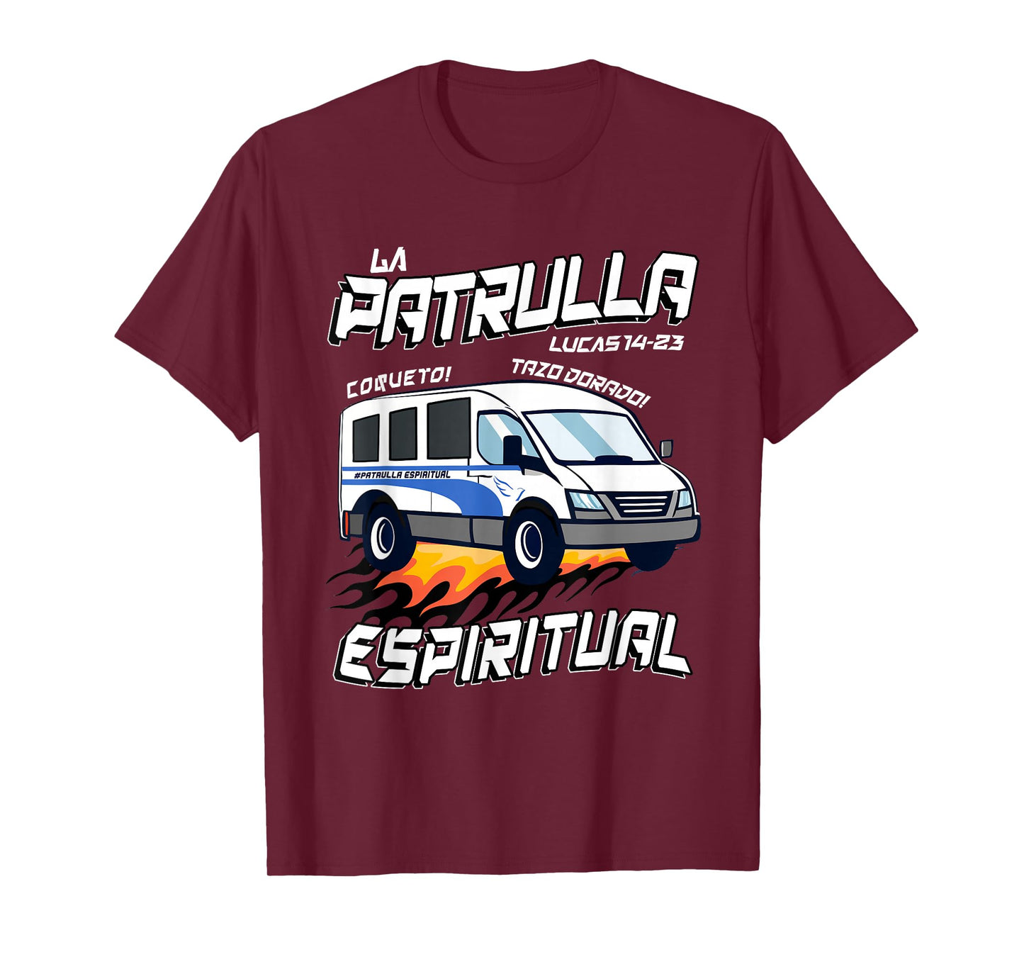 La patrulla espiritual Funny Tazo Dorado Mexican Spanish T-Shirt