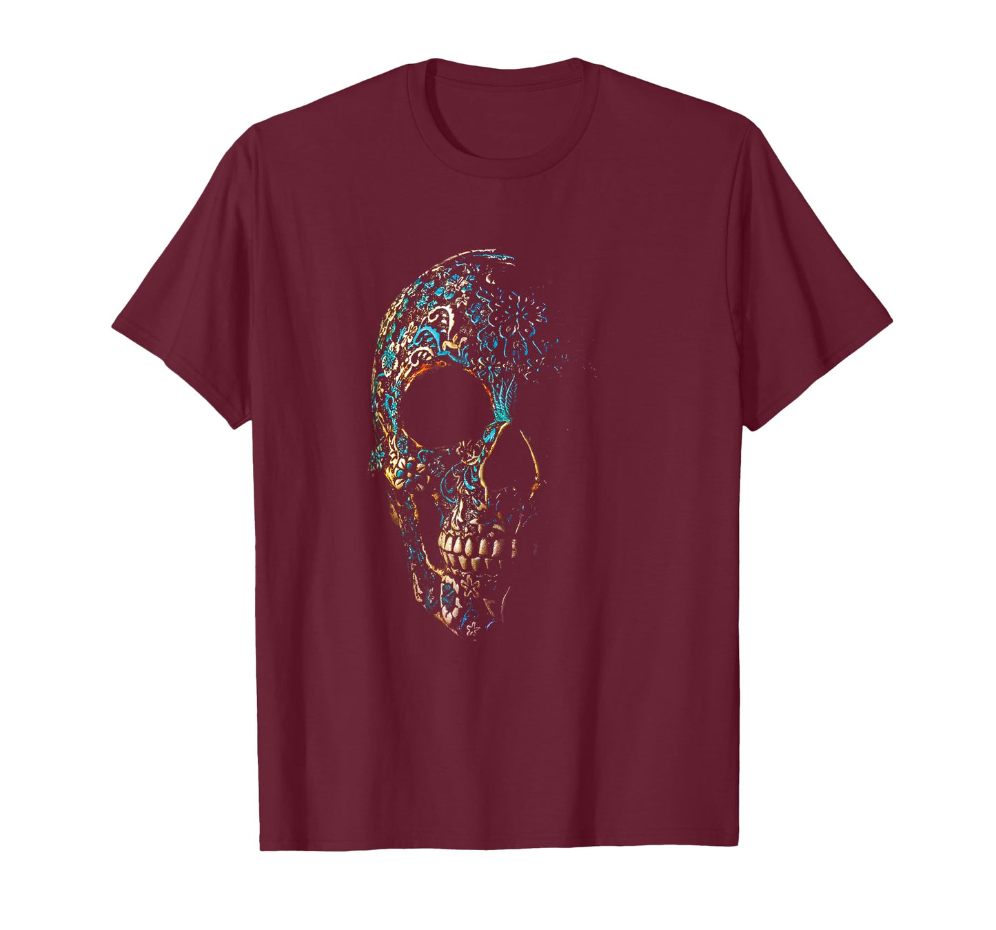 Vintage Sugar Antique Skull Day of The Dead T-Shirt
