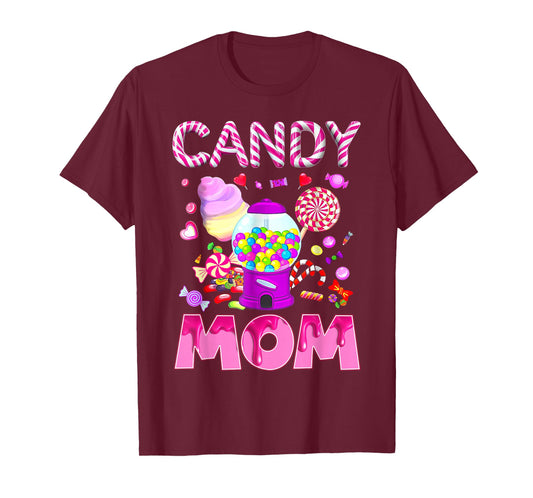Funny Candy Mom Candy Costume Birthday Candy Women Girl Kids T-Shirt