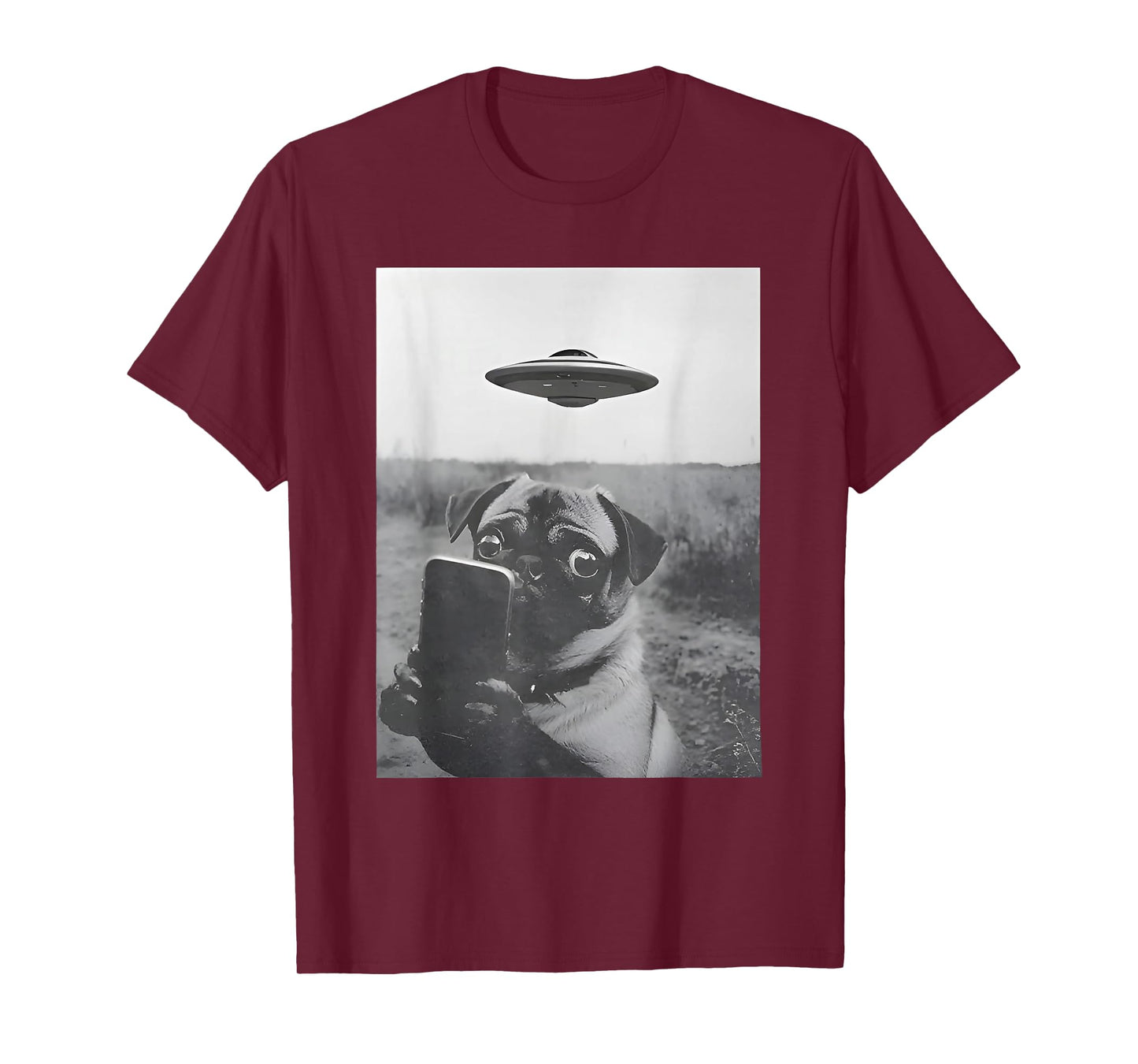 Vintage UFO Pug T-Shirt