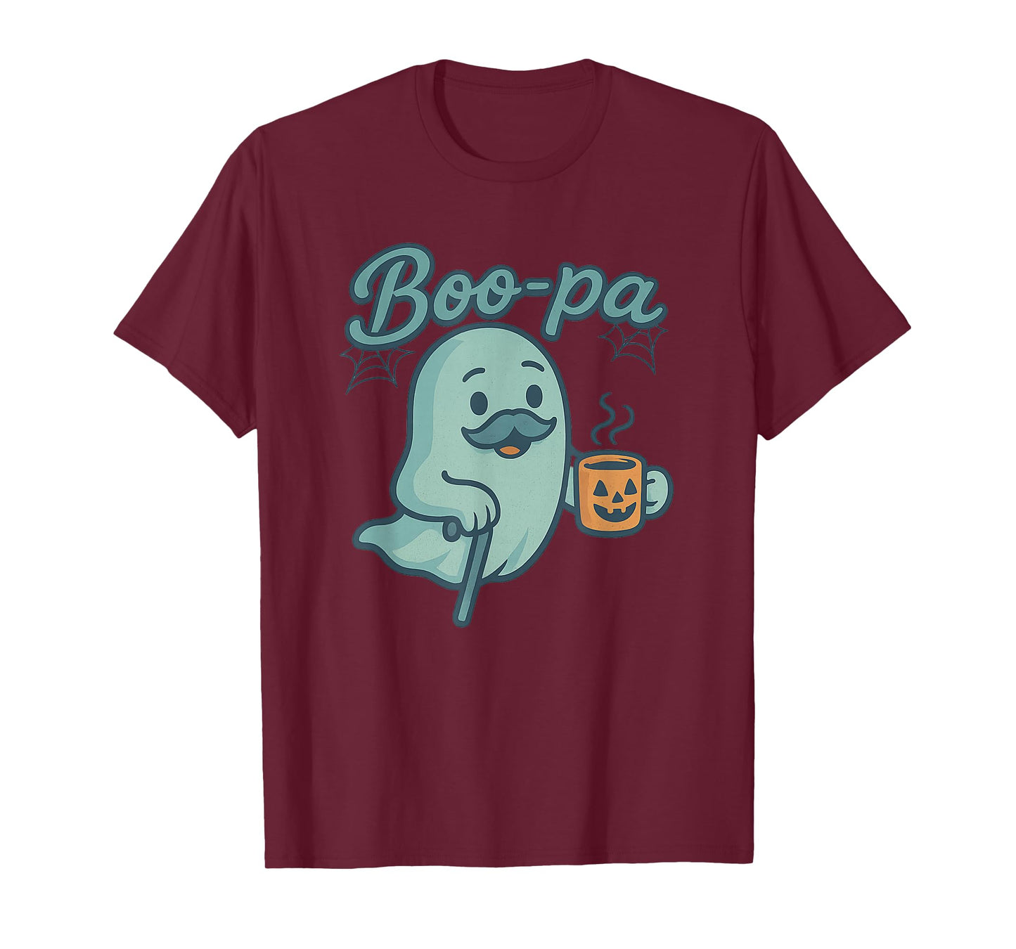 Boo-pa Halloween Grandpa Ghost Funny Boo Pa Pumpkin Coffee T-Shirt