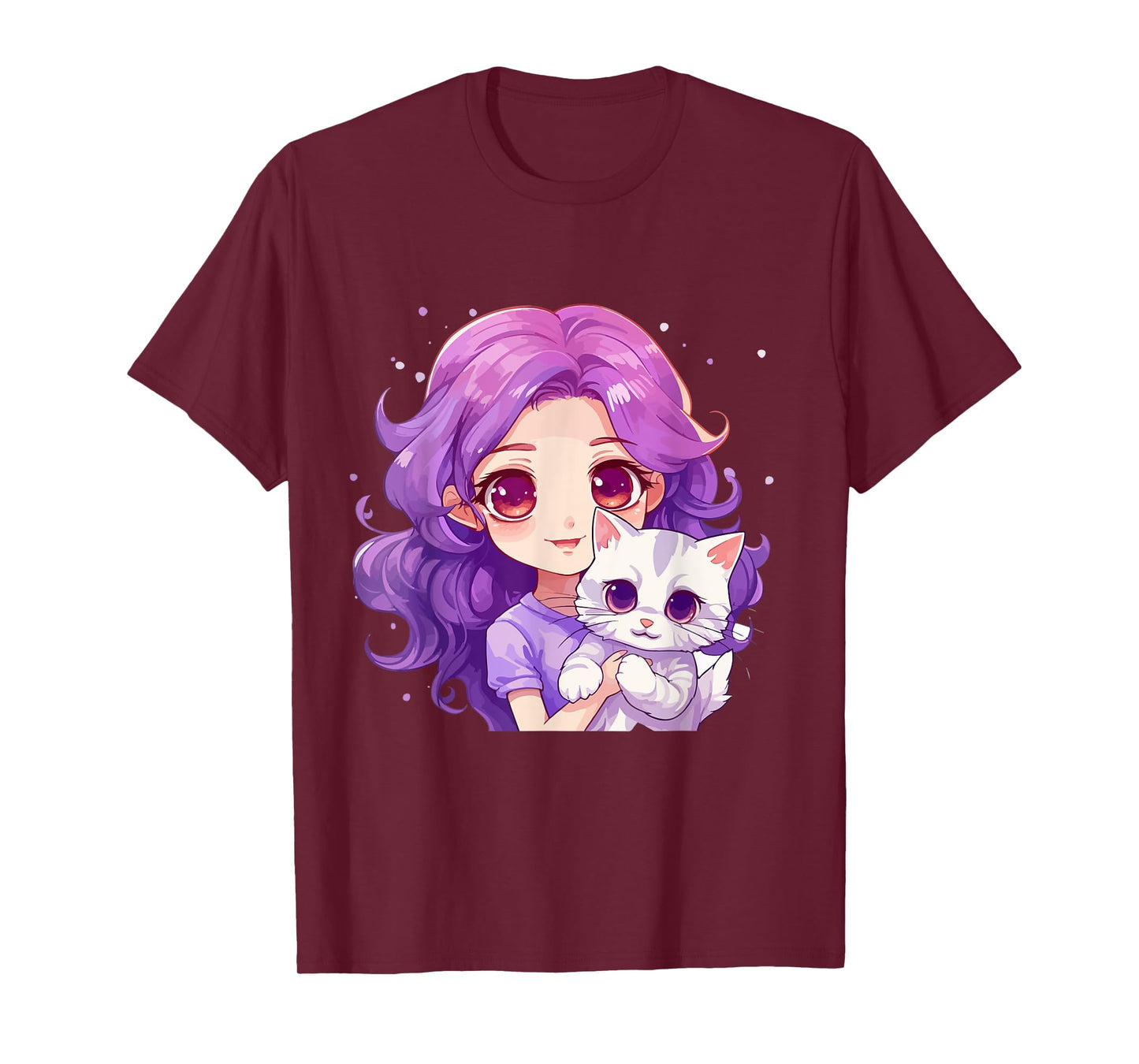 Anime and Cats Lover for Teen Manga kawaii Graphic Otaku T-Shirt
