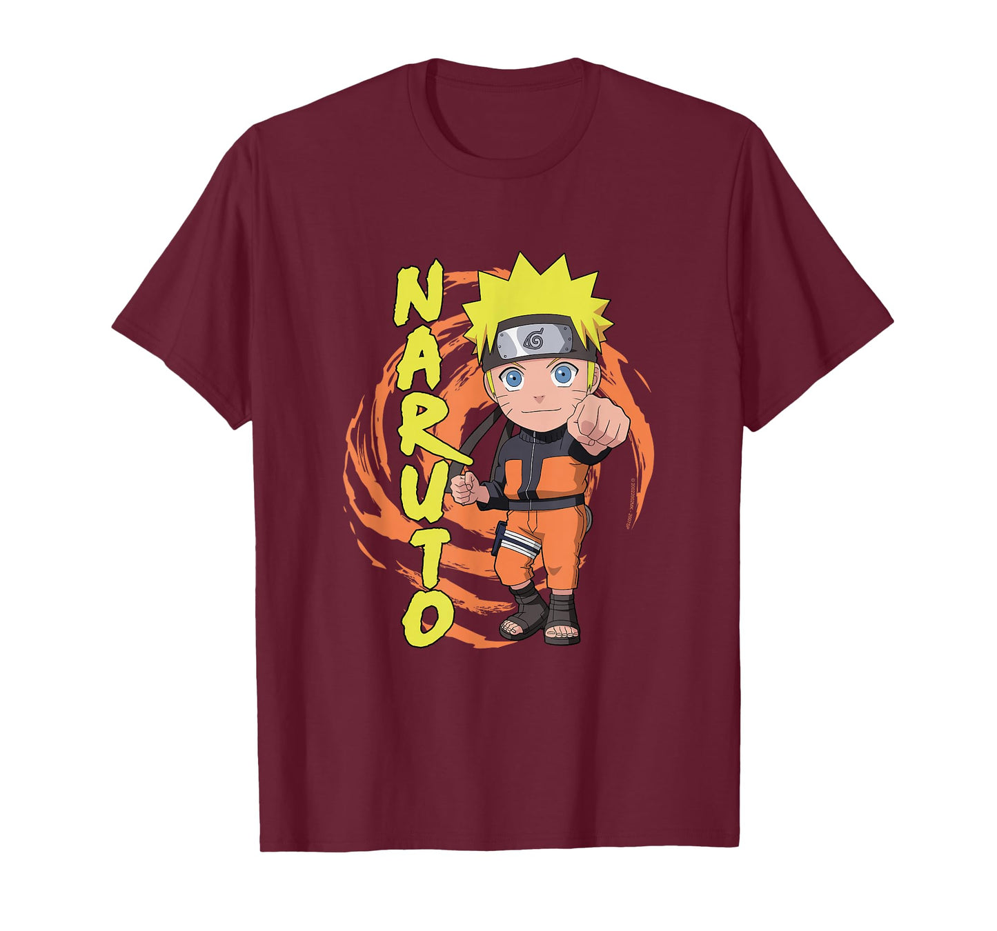 Naruto Shippuden Naruto Chibi Fist Swirl Anime T-Shirt