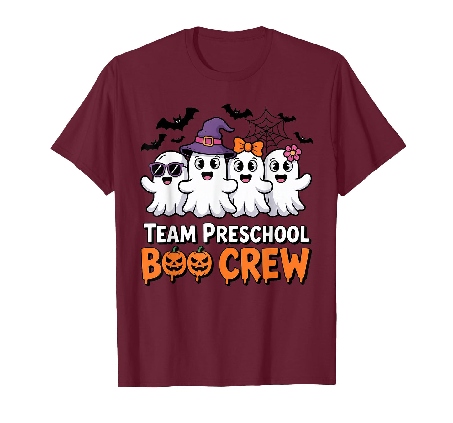 Team Preschool Boo Crew Halloween Teacher Student Costume T-Shirt