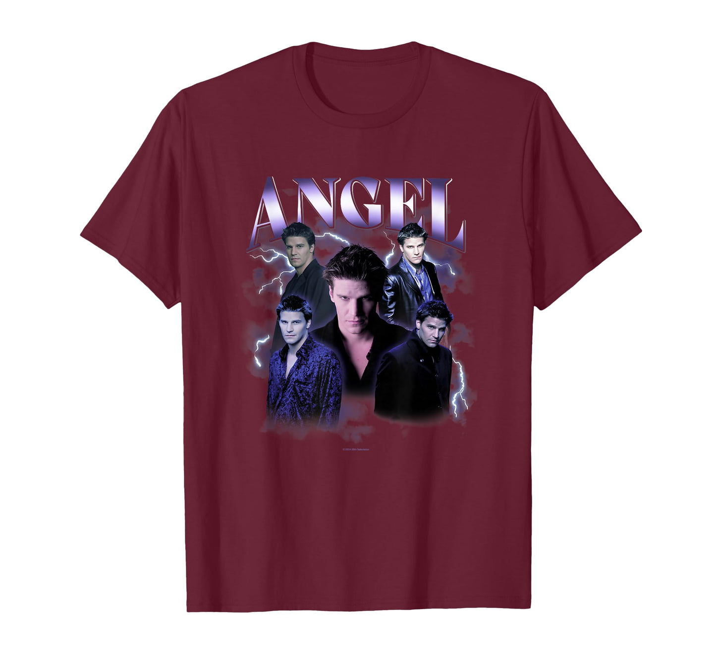 Buffy The Vampire Slayer Iconic Angel 90's Collage Poster T-Shirt