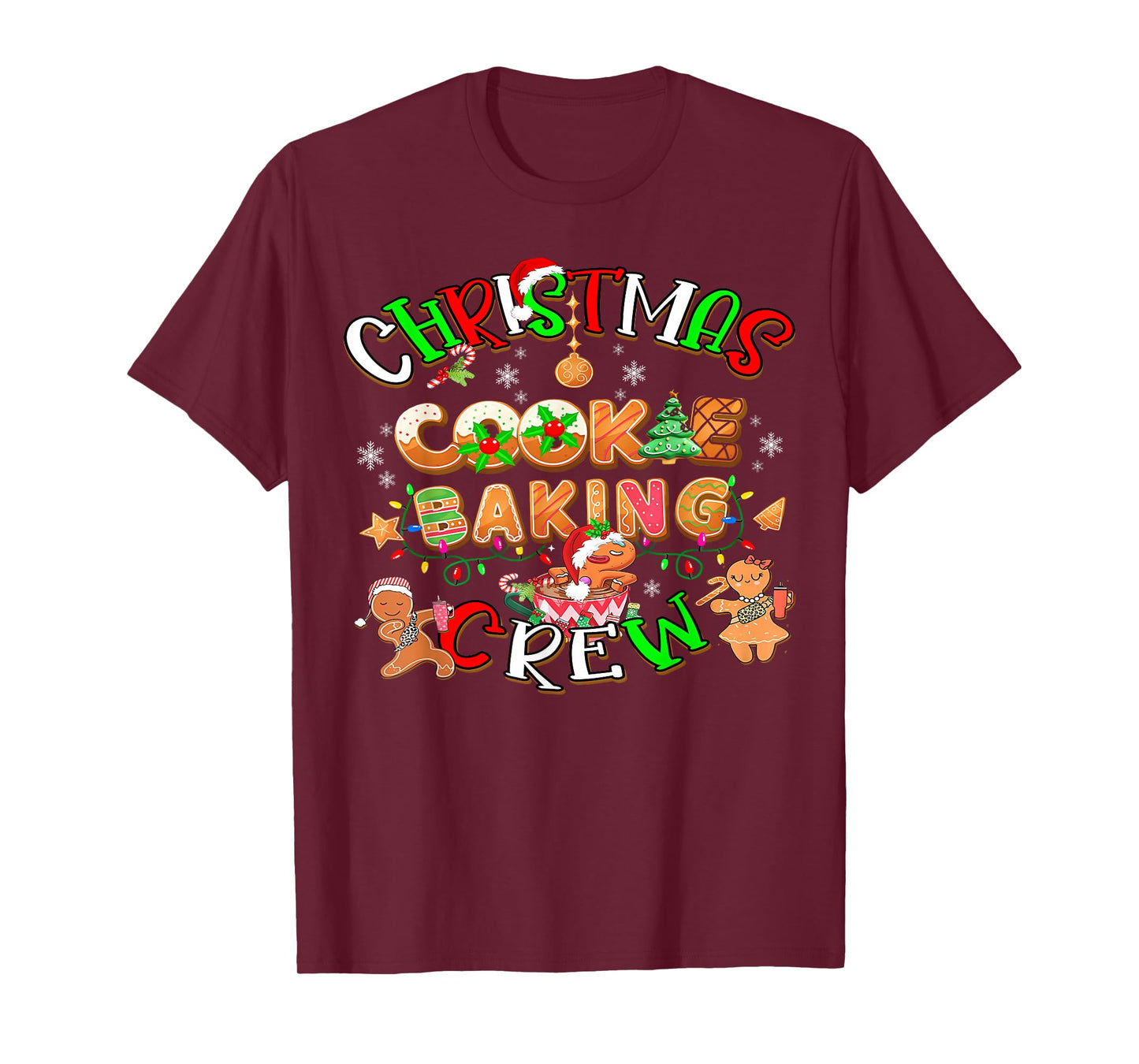 Bakers Christmas Cookie Crew Family Baking Team Holiday Cute T-Shirt
