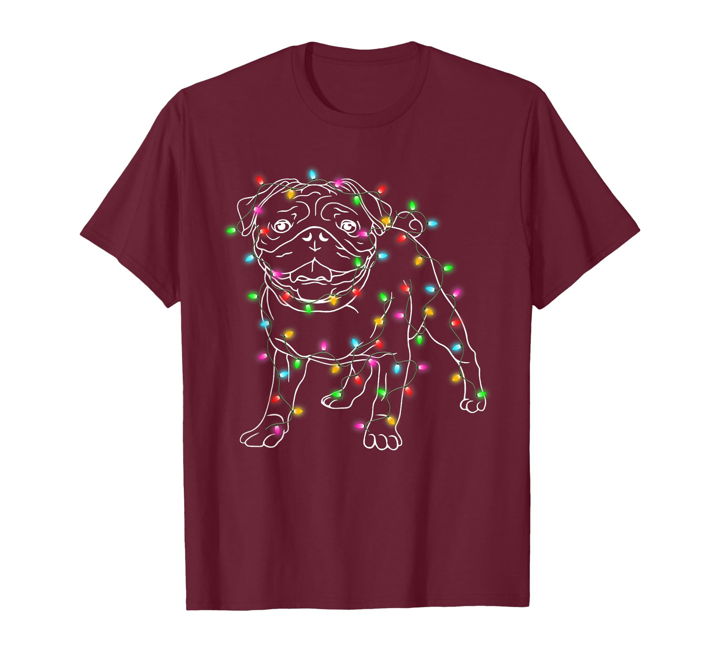 Pug Dogs Tree Christmas Sweater Xmas Pet Animal Dog Gifts T-Shirt