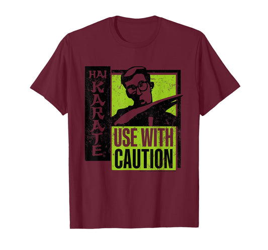 Hai Karate Use With Caution Black And Green Retro Aftershave T-Shirt