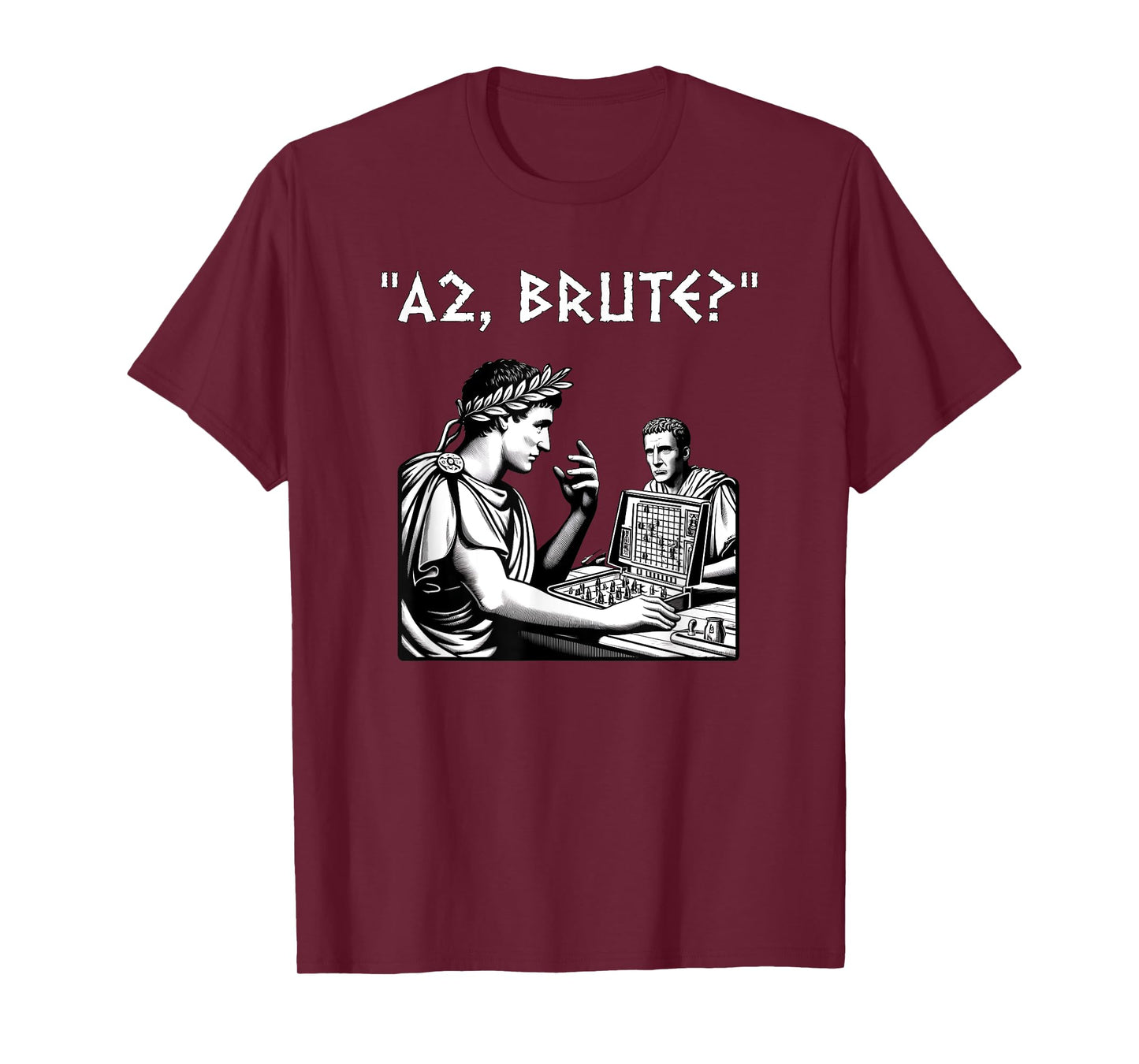 Julius Caesar and Brutus Board Game Meme Funny History T-Shirt