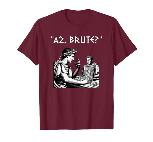 Julius Caesar and Brutus Board Game Meme Funny History T-Shirt