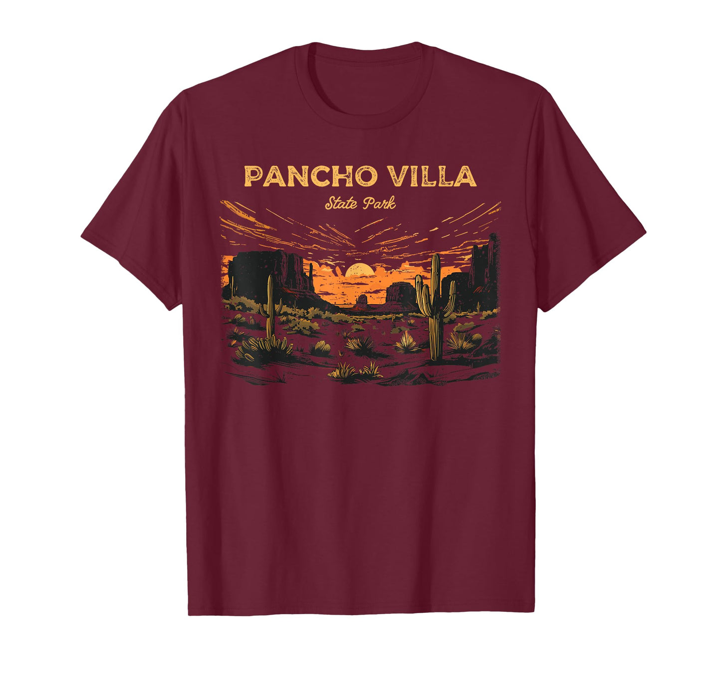 Pancho Villa State Park New Mexico Retro Vintage T-Shirt